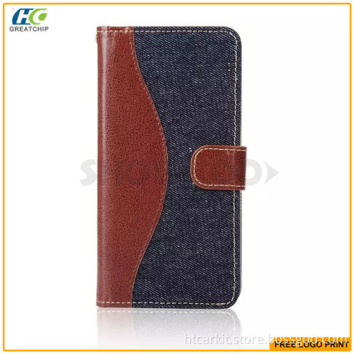For samsung galaxy note 5 jeans leather case cowboy design Mobile phone case For Galaxy note 5 cover